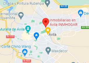 mapa ubicación en Ávila inmobiliaria Inmhogar Ávila
