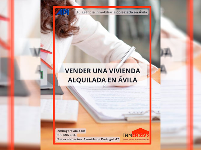 VENDER UNA VIVIENDA ALQUILADA EN ÁVILA