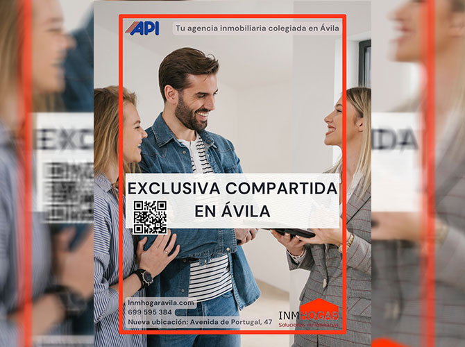 EXCLUSIVA INMOBILIARIA COMPARTIDA EN ÁVILA