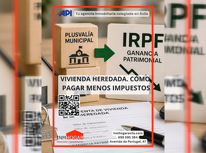 VIVIENDA HEREDADA: CÓMO PAGAR MENOS IRPF